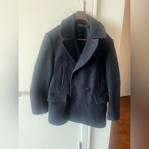 Men’s Polo by Ralph Lauren Navy Wool Peacoat